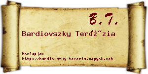 Bardiovszky Terézia névjegykártya